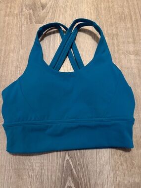 BuffBunny Teal Cross-Back Sports Bra